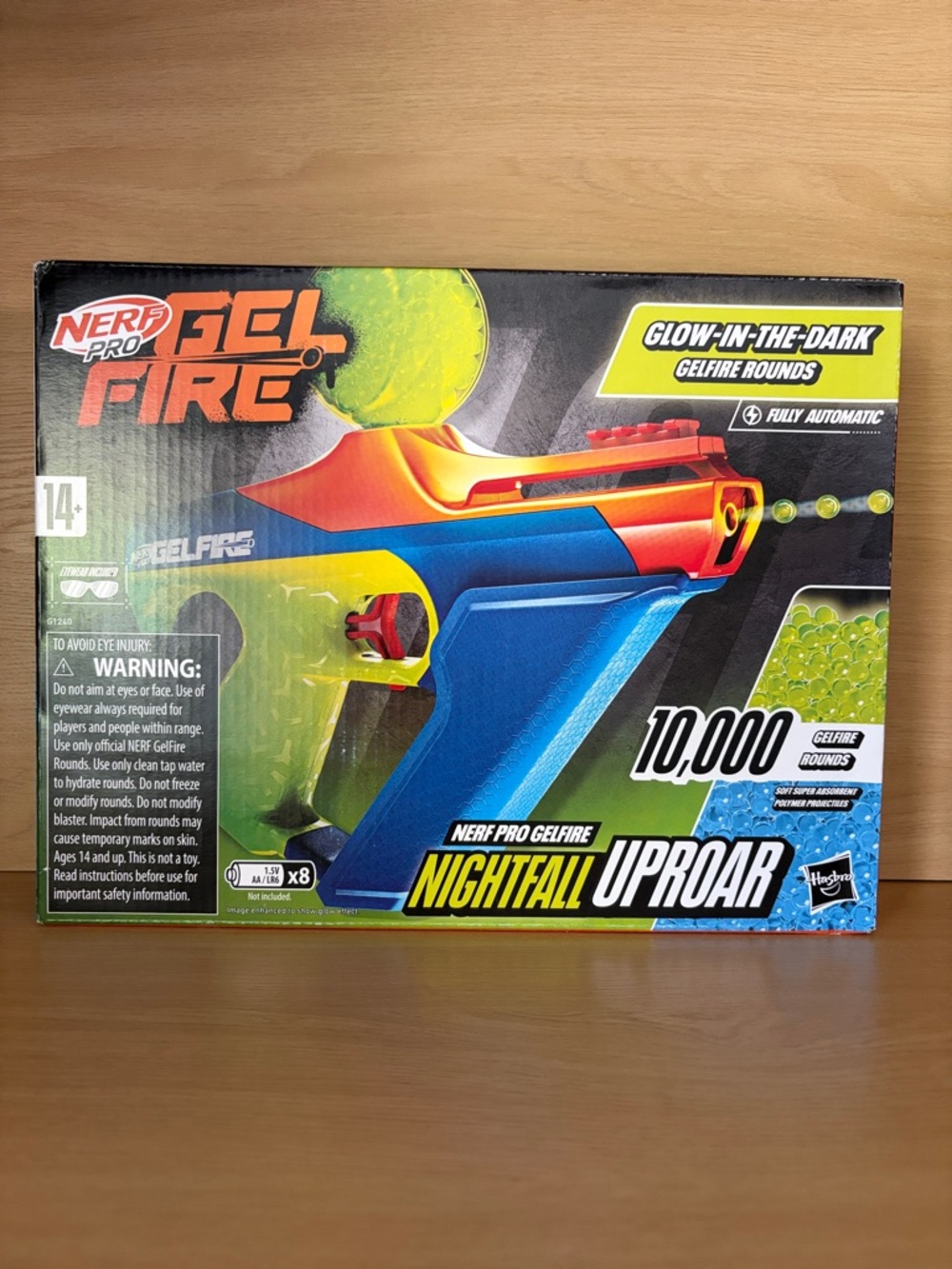 ✨$14✨NIB•Nerf Pro Gel Fire Nightfall Uproar Full Auto Blaster|Glow-in-the-Dark